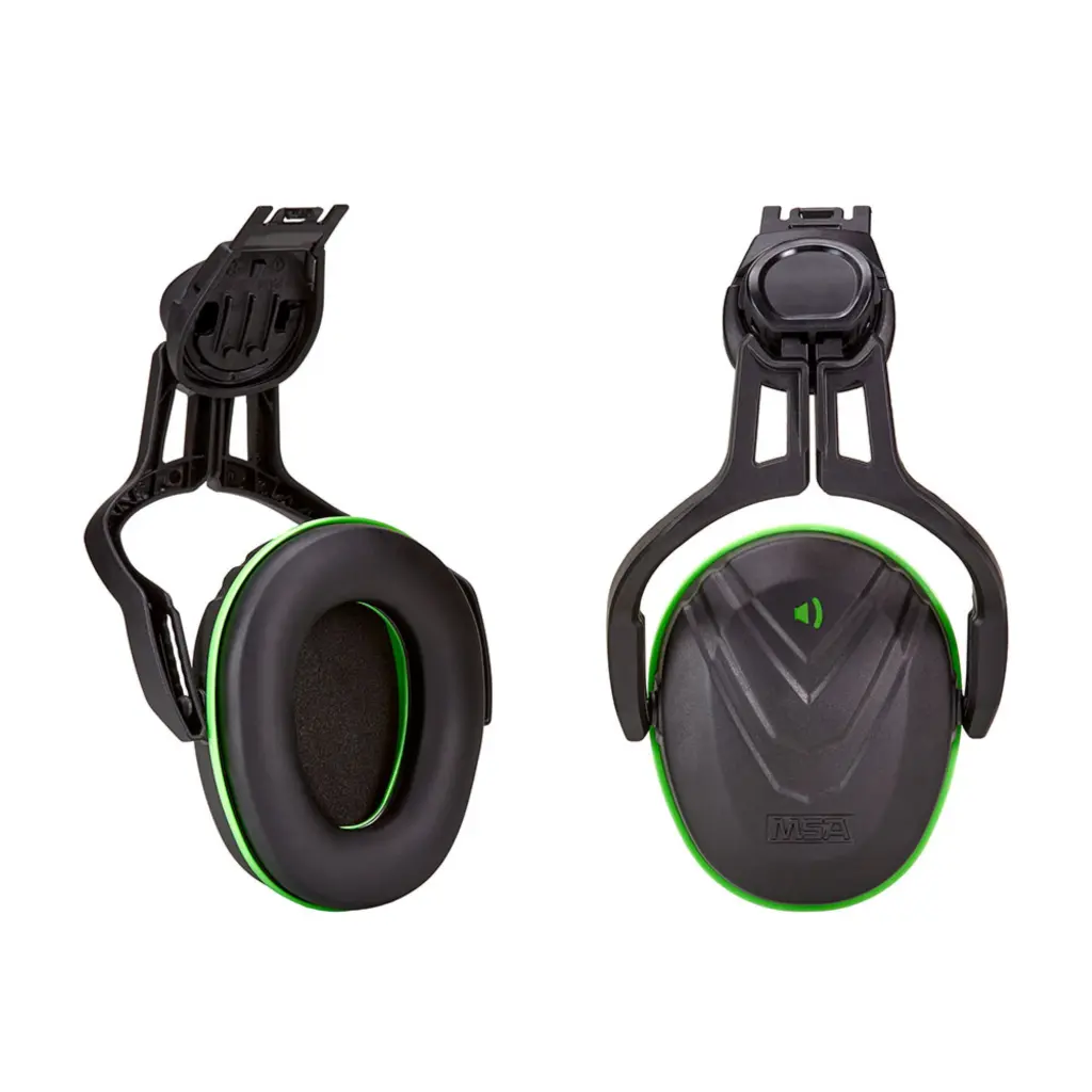 MSA V-Gard Helmet Mounted Ear Defender Low Green 