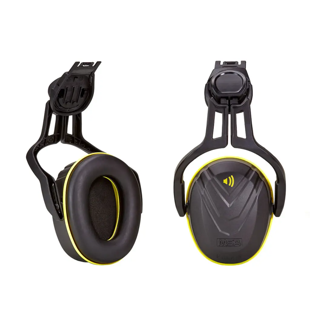 MSA V-Gard Helmet Mounted Ear Defender Medium Yellow 