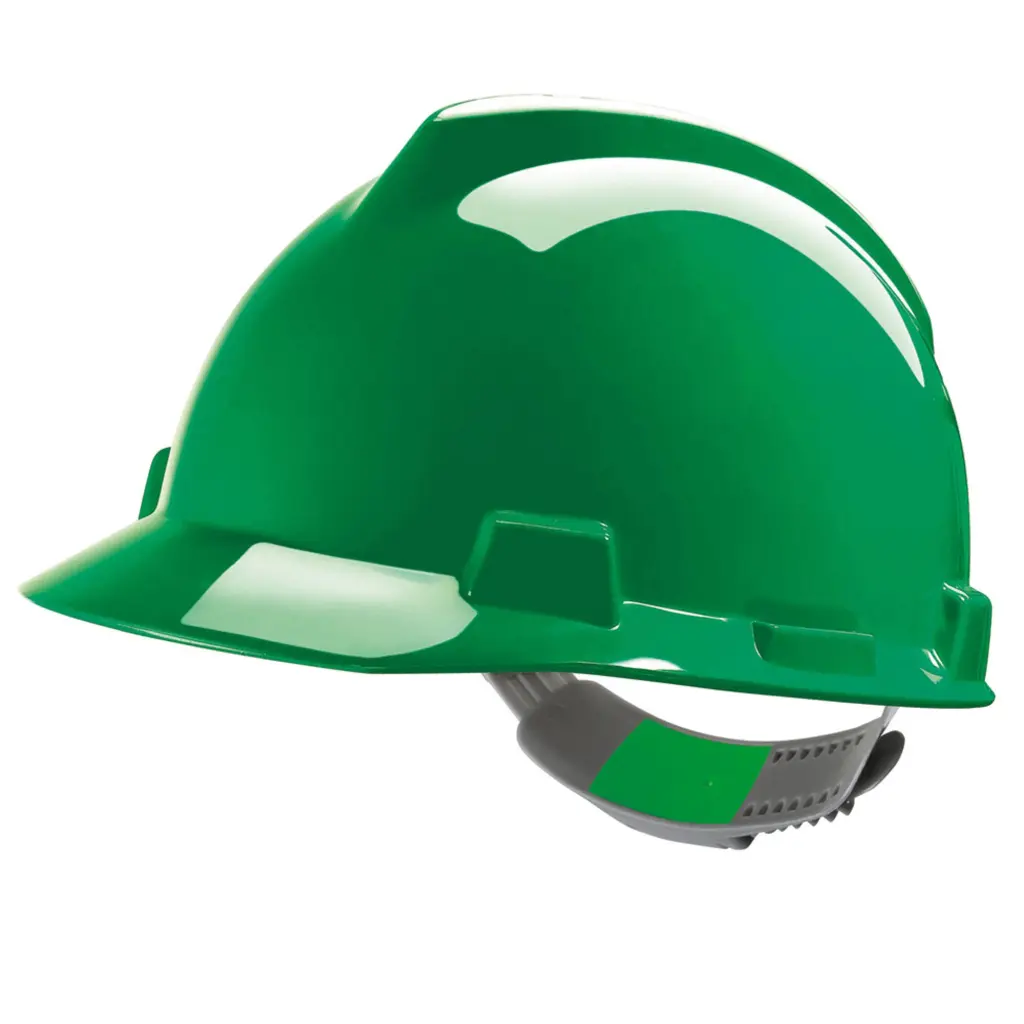 MSA V-Gard Safety Helmet Green 