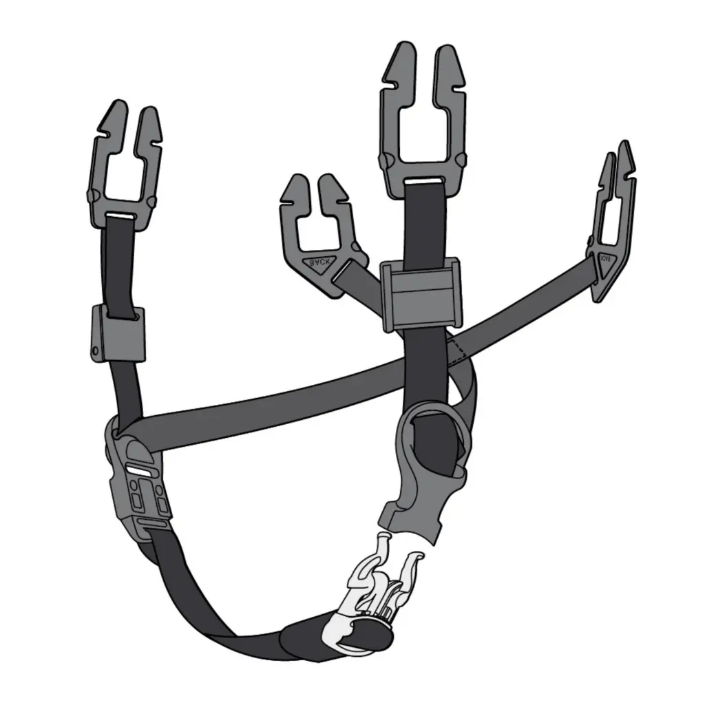 MSA V-Gard Textile Universal 4-Point Chinstrap  (Box of 20)