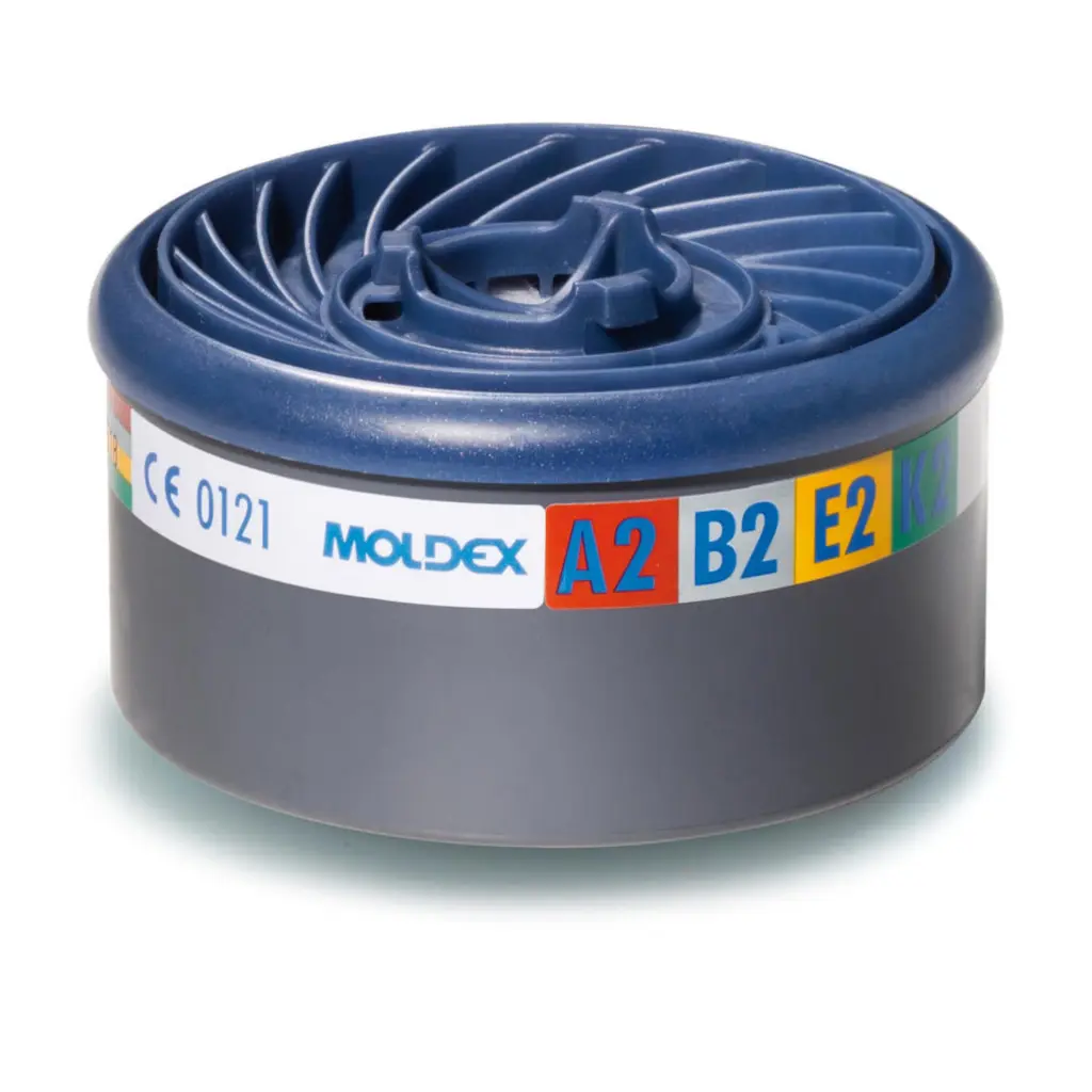 Moldex Abek2 7000 / 9000 Particulate Filter Easylock System Blue M9800 (Box of 8)