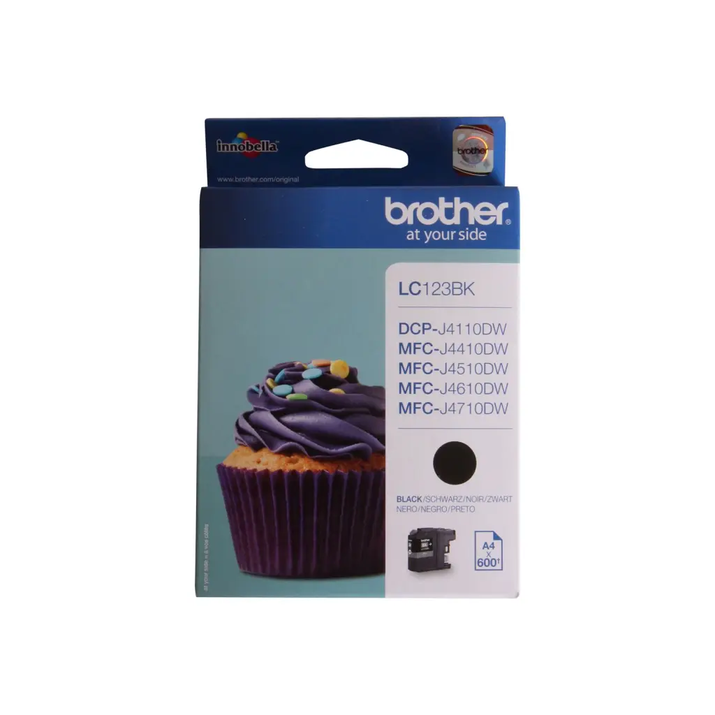 OEM Brother LC123BK Ink Cartridge Black 600 Pages 11ml