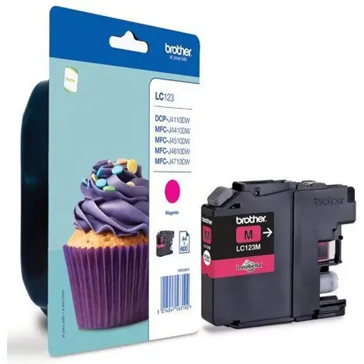 OEM Brother LC123M Cartridge Ink Magenta 600 Pages 5.9ml