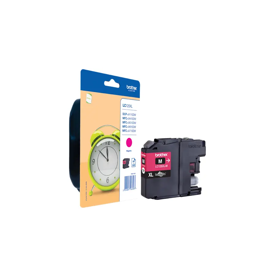 OEM Brother LC125XLM Ink Cartridge Magenta 1.2K Pages 11ml