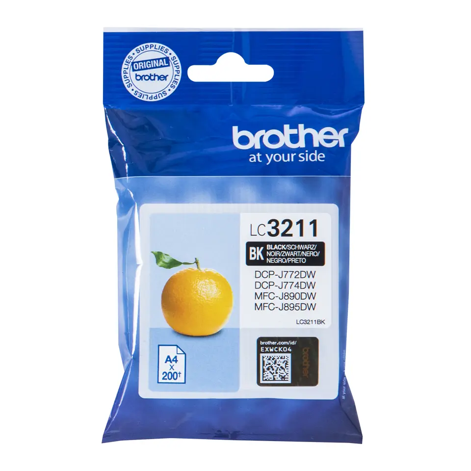 OEM Brother LC3211BK Ink Cartridge Black 200 Pages