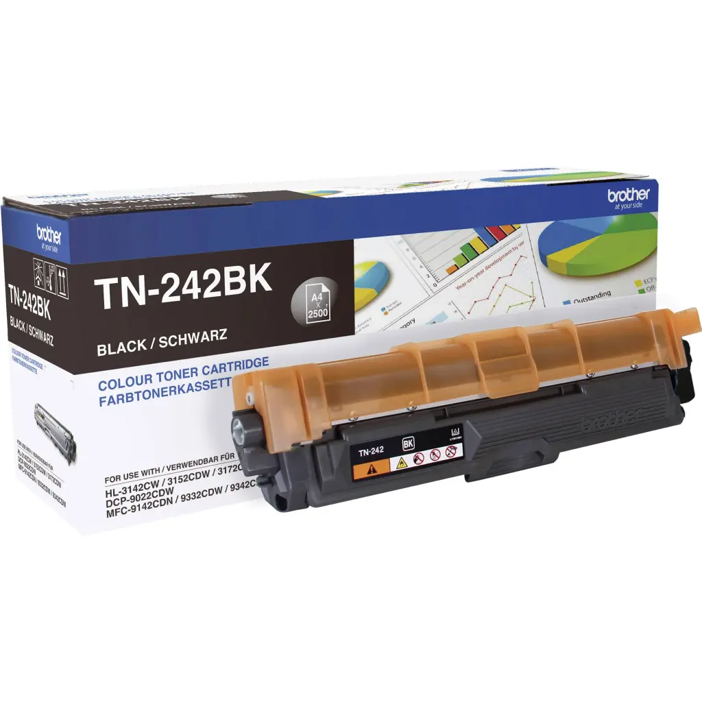 OEM Brother TN242BK Black 2500 Pages Original Toner