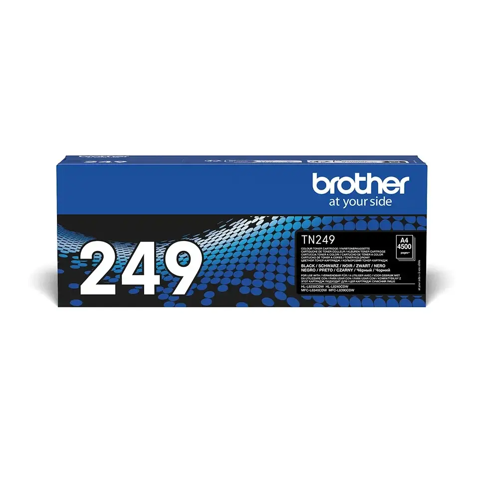 OEM Brother TN249BK Extra High Capacity Black Toner Cartridge - 4500 pages