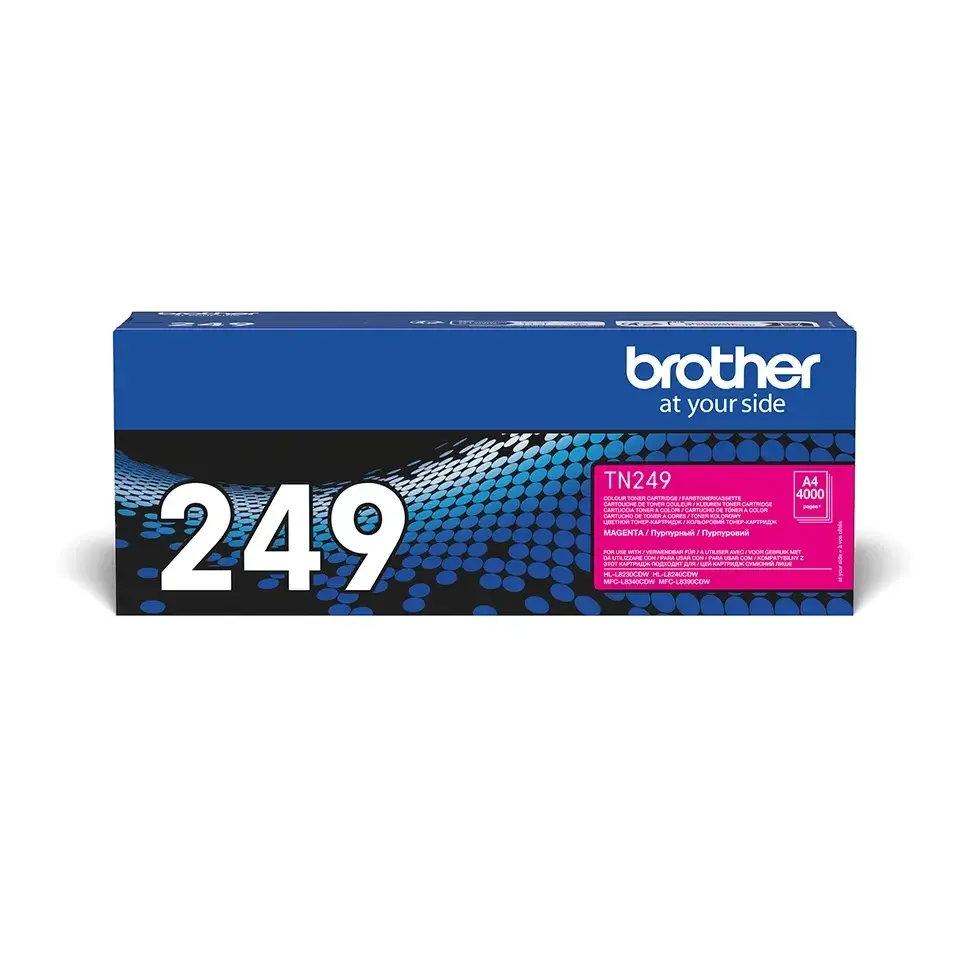 OEM Brother TN249M Extra High Capacity Magenta Toner Cartridge - 4000 pages