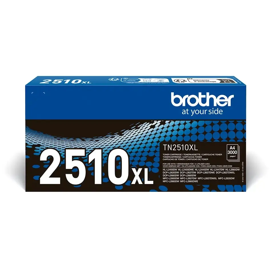 OEM Brother TN2510XL Black 3000 Pages Original Toner