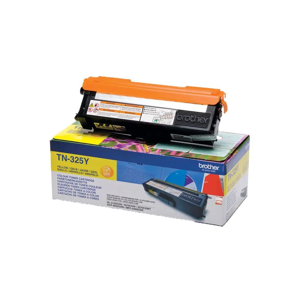 OEM Brother TN325Y Yellow 3500 Pages Original Toner