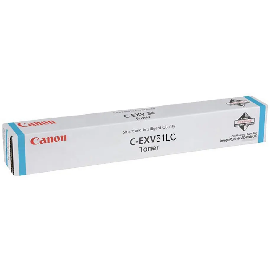 OEM Canon 0485C002AA IRADV C55XX 26K Cyan Toner CEXV51L