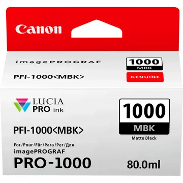 OEM Canon 0545C001 PFI-1000MBK ink cart MATT BLACK
