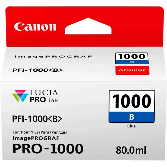 OEM Canon 0555C001 PFI-1000B ink cart BLUE