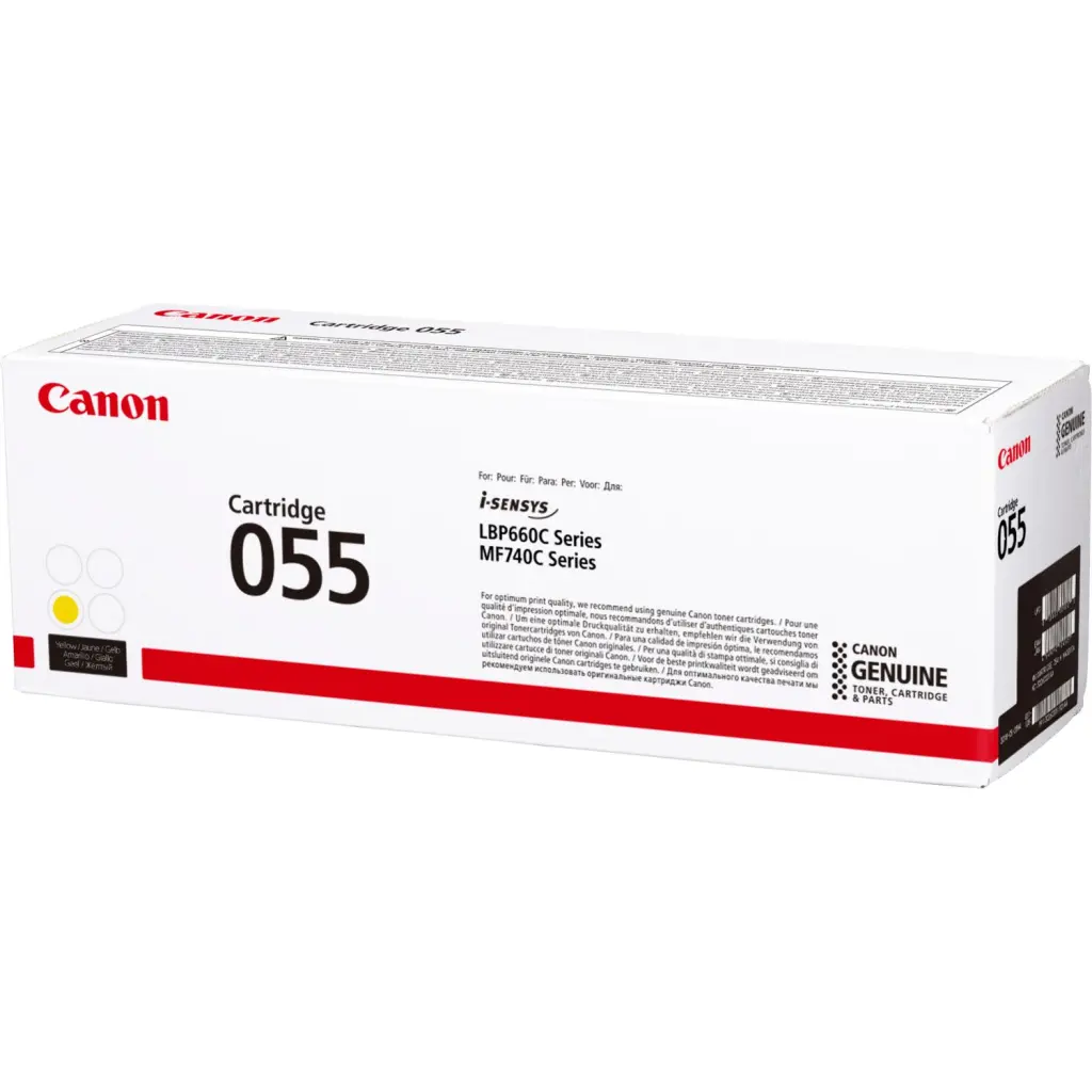 OEM Canon 055Y Yellow 2100 Pages Original Toner 3013C002