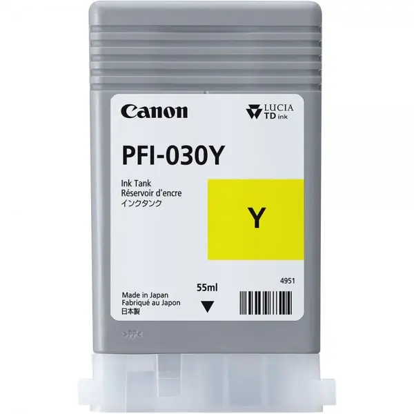 OEM Canon 3492C001 PFI-030Y ink cart YELLOW