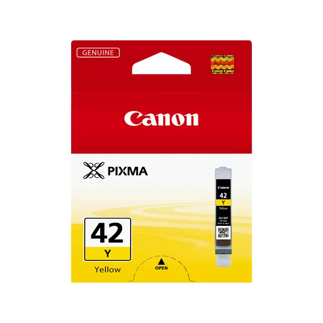 OEM Canon 6387B001 (CLI-42Y) Ink Cartridge Yellow 284 Photos 13ml