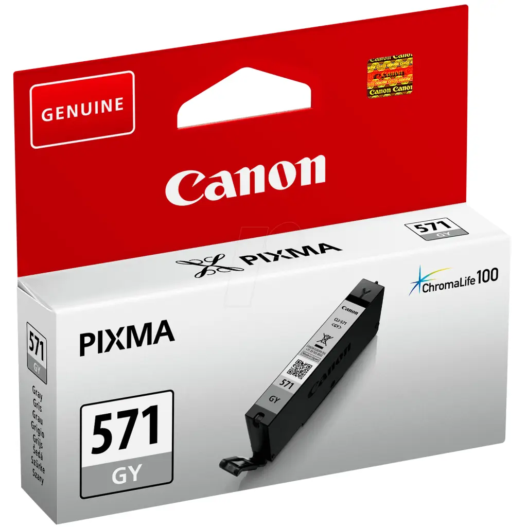 OEM Canon CLI-571GY Grey Original Ink Cartridge 0389C001