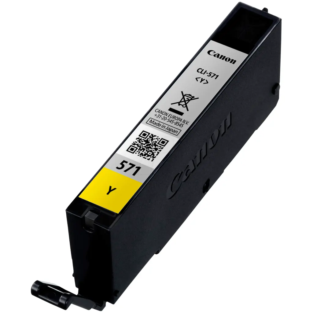 OEM Canon CLI-571Y Yellow Original Ink Cartridge 0388C001