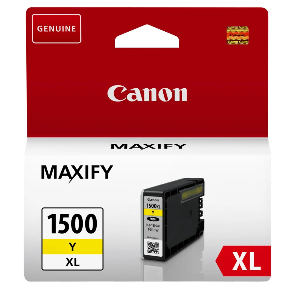 OEM Canon PGI-1500XLY Yellow Hi Cap Ink Cartridge