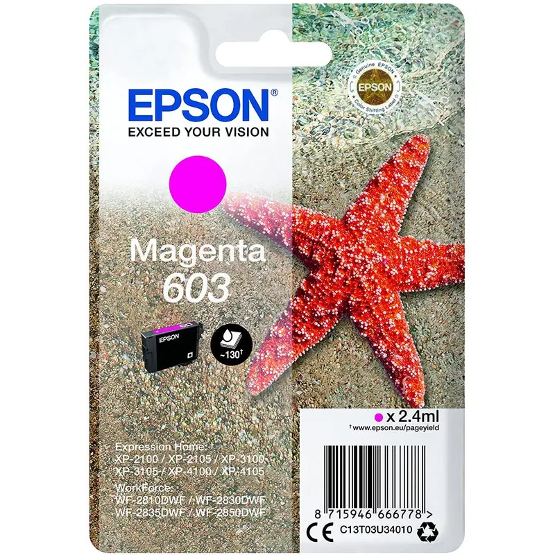 OEM Epson 603XL High Capacity Magenta Ink Cartridge T03A34010