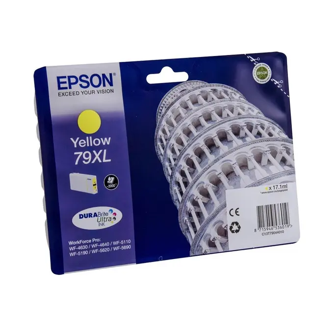 OEM Epson 79XL High Capacity Yellow Ink Cartridge C13T79044010
