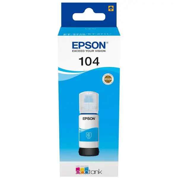 OEM Epson C13T00P240 (104) Ink Bottle Cyan 7.5k Pages 65ml