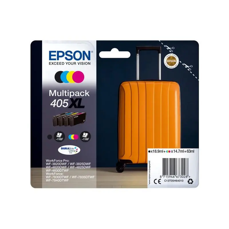 OEM Epson C13T05H64010 (405XL) Ink Cartridge Multi Pack High Capacity 18.9ml