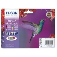 OEM Epson C13T08074011 (T0807) Ink Cartridge Multi Pack 220 Pages 6 x 7 4ml