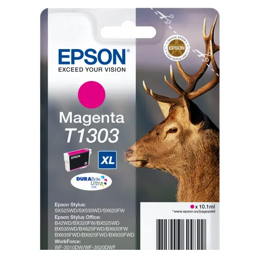 OEM Epson C13T13034012 (T1303 Ink Cartridge Magenta XL 600 Pages 10.1ml