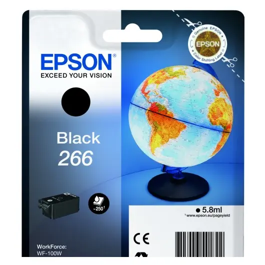 OEM Epson C13T26614010 (266) Ink Cartridge Black 260 Pages Content 5.8 ml