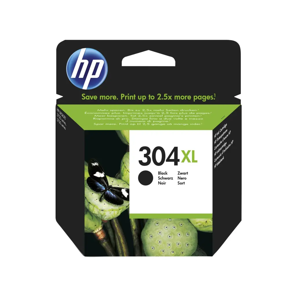 OEM HP 304XL High Capacity Black Ink Cartridge N9K08AE