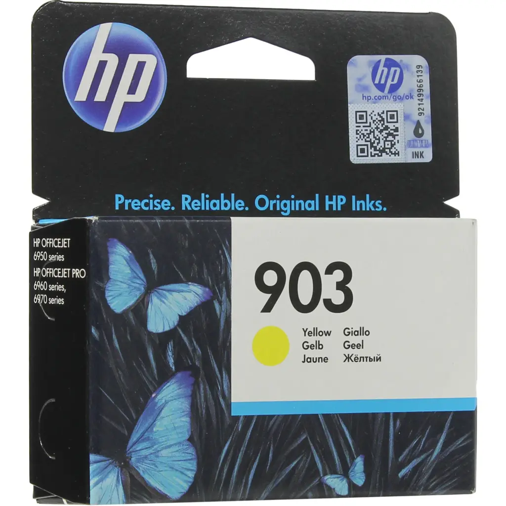 OEM HP 903 Yellow 315 Pages Original Ink Cartridge T6L95AE