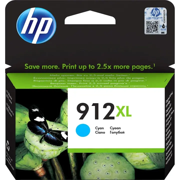 OEM HP 912XL High Capacity Cyan Ink Cartridge 3YL81AE
