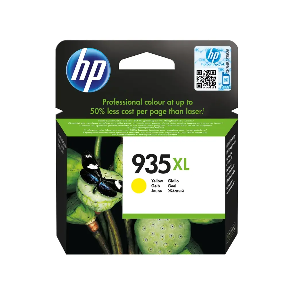 OEM HP 935XL High Capacity Yellow Ink Cartridge C2P26AE