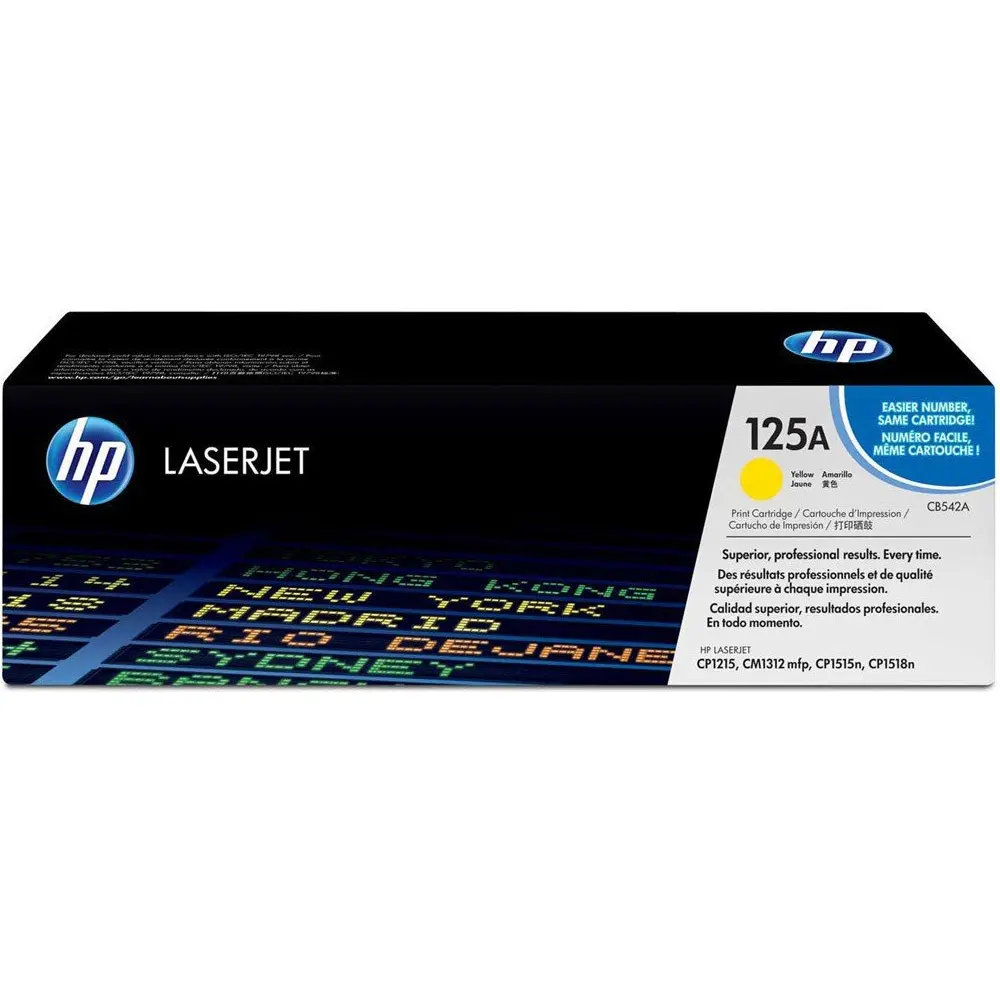 OEM HP CB542A Yellow 1400 Pages Original Toner 125A