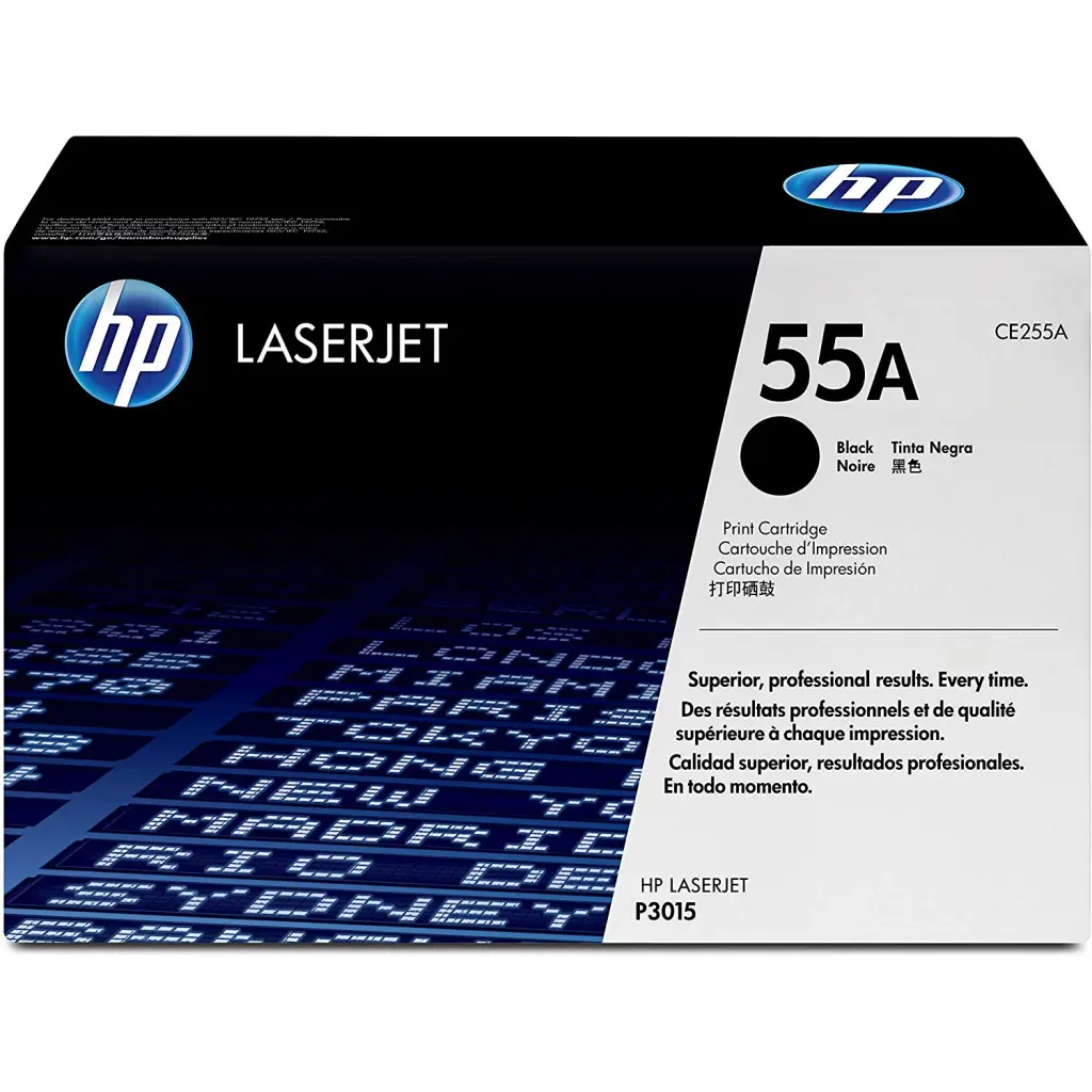 OEM HP CE255A Black 6000 Pages Original Toner 55A