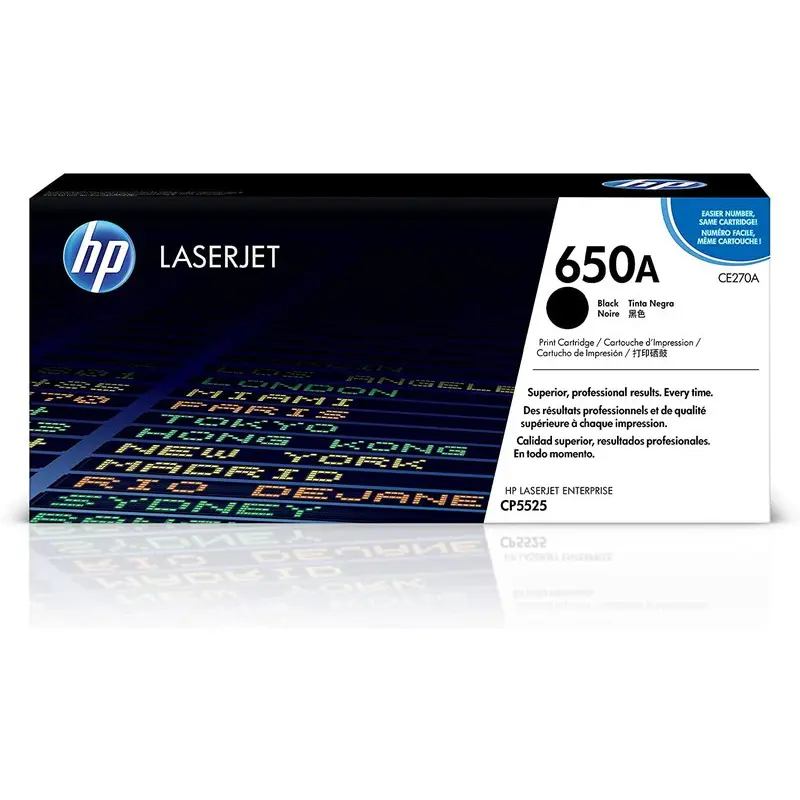 OEM HP CE270A (650A) Toner Black 13.5K Pages