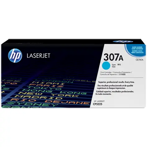 OEM HP CE741A Cyan 7000 Pages Original Toner 307A
