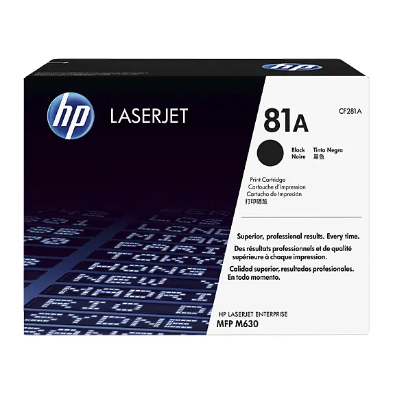 OEM HP CF281A Black 10500 Pages Original Toner 81A