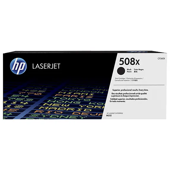 OEM HP CF360X Black 12500 Pages Original Toner 508X