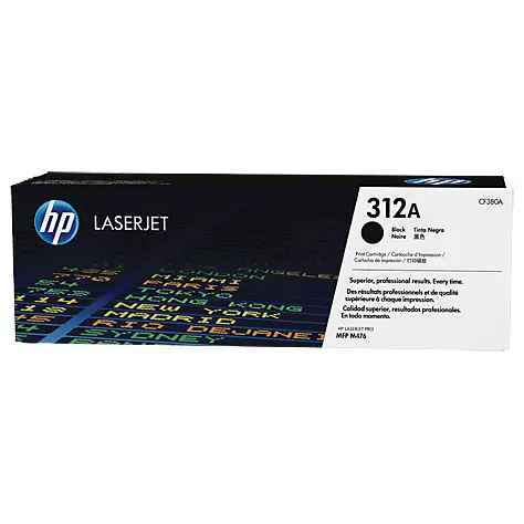 OEM HP CF380A Black 2400 Pages Original Toner 312A