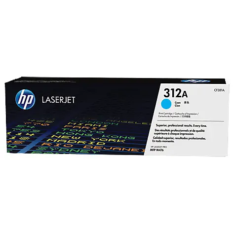 OEM HP CF381A Cyan 2700 Pages Original Toner 312A