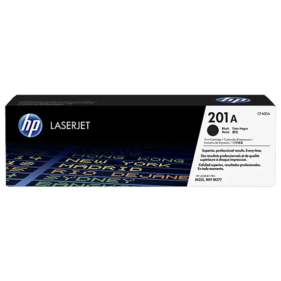 OEM HP CF400A Black 1500 Pages Original Toner 201A