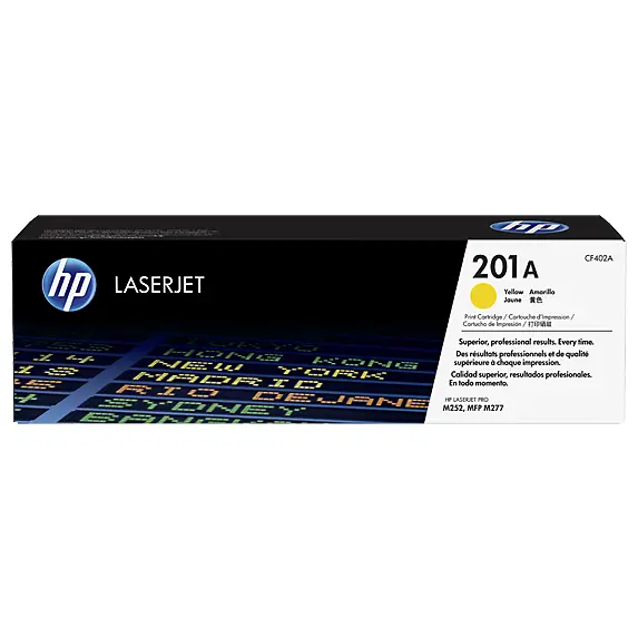 OEM HP CF402A Yellow 1400 Pages Original Toner 201A