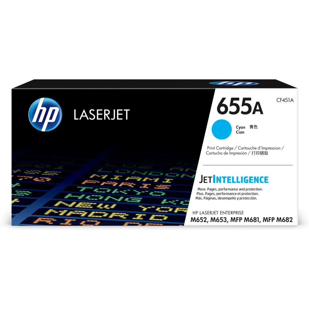 OEM HP CF451A 655A Toner cartridge cyan 10.5K HP LaserJet M 652/681