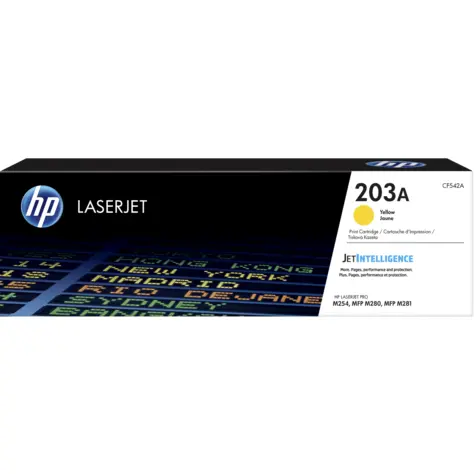 OEM HP CF542A Yellow 1300 Pages Original Toner 203A