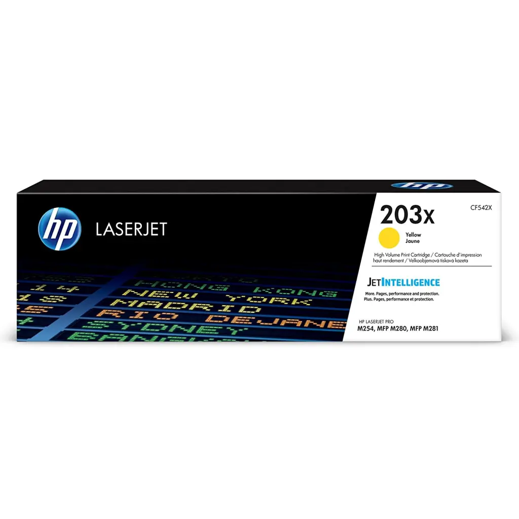 OEM HP CF542X Yellow 2500 Pages Original Toner 203X