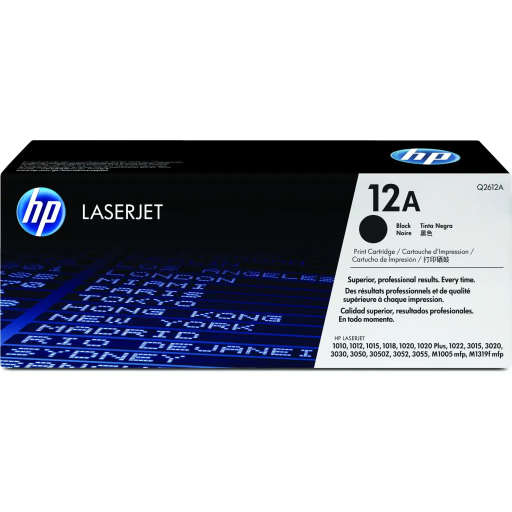 OEM HP Q2612A Black 2000 Pages Original Toner 12A
