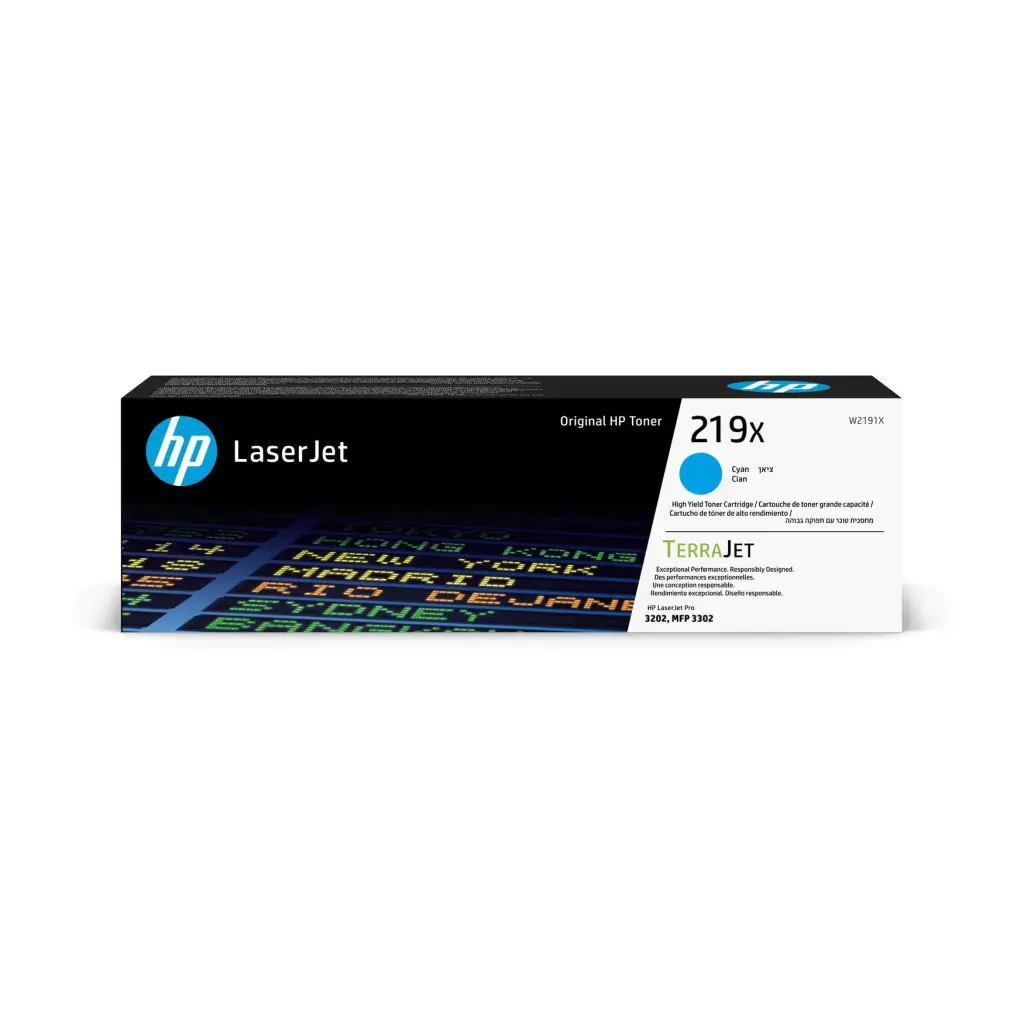 OEM HP W2191X/219X Cyan Toner Cartridge