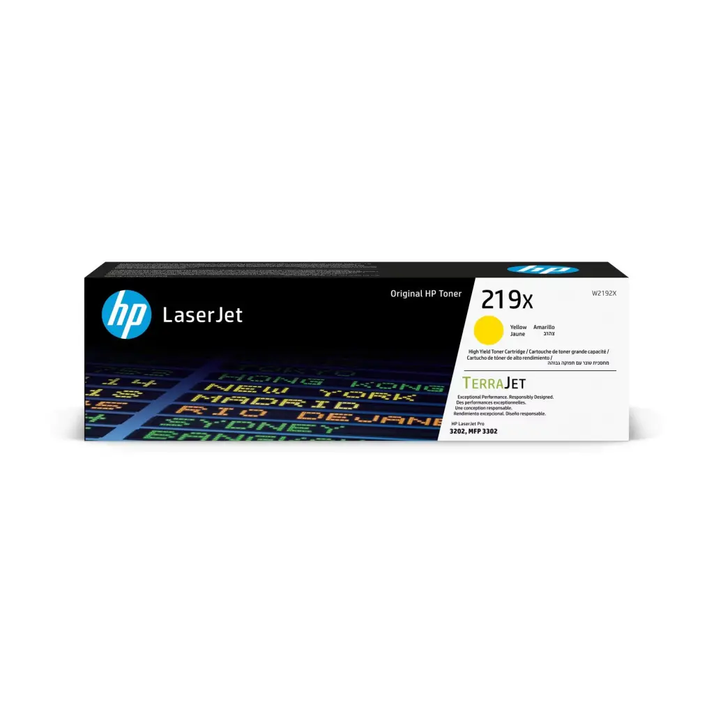 OEM HP W2192X/219X Yellow Toner Cartridge
